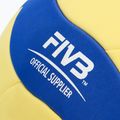 Piłka do siatkówki Mikasa VS123W yellow/blue rozmiar 5 3