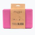 Kostka do jogi Myga Foam Block różowy 4
