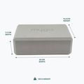 Kostka do jogi Myga Foam Block do jogi grey 3