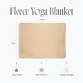 Koc do jogi Myga Fleece sand 10