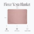 Koc do jogi Myga Fleece blush 10