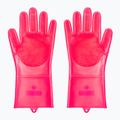 Rękawice do czyszczenia rowerów Muc-Off Deep Scrubber Gloves pink 3