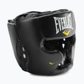 Kask bokserski męski Everlast Skórzany z ochroną policzków i podbródka czarny