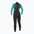 Pianka do pływania damska O'Neill Reactor-2 3/2 mm Back Zip Full black/light aqua 2