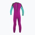 Pianka do pływania dziecięca O'Neill Toddler Reactor-2 2 mm Back Zip Full berry/light aqua/graphite 2