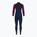 Pianka do pływania dziecięca O'Neill Youth Hyperfreak 5/4+ mm Chest Zip Full navy/bloodshot/black 3