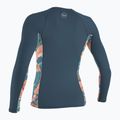 Longsleeve do pływania damski O'Neill Side Print Rash Guard copen blue/painted tropics 2