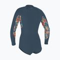Pianka do pływania damska O'Neill Bahia 2/1 mm Front Zip Short Spring copen blue/painted tropics 2