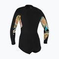 Pianka do pływania damska O'Neill Bahia 2/1 mm Front Zip Short Spring black/mikah floral/black 2