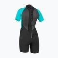 Pianka do pływania damska O'Neill Reactor-2 2mm Back Zip SS Spring IS7 black/light aqua 2
