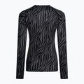 Longsleeve termoaktywny damski Surfanic Cozy Limited Edition Crew Neck black zebra 5