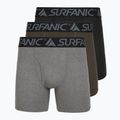 Bokserki termoaktywne męskie Surfanic Carbondri 3 pary black/grey/khaki