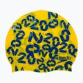 Czepek pływacki dziecięcy Speedo Slogan Printed yellow/blue