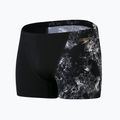 Bokserki pływackie męskie Speedo Allover V-Cut Aquashort black/grey 4