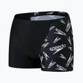 Bokserki pływackie męskie Speedo Allover V-Cut Aquashort black/white 4