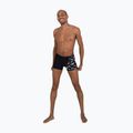 Bokserki pływackie męskie Speedo Allover V-Cut Aquashort black/white 5