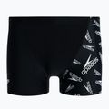 Bokserki pływackie męskie Speedo Allover V-Cut Aquashort black/white