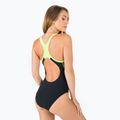 Strój pływacki jednoczęściowy damski Speedo Placement Laneback black/yellow 3