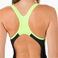 Strój pływacki jednoczęściowy damski Speedo Placement Laneback black/yellow 6