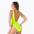 Strój pływacki jednoczęściowy damski Speedo Logo Deep U-Back yellow/black 3