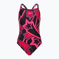 Strój pływacki jednoczęściowy dziecięcy Speedo Allover Xback black/red