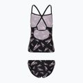 Strój pływacki dwuczęściowy dziecięcy Speedo Printed Tie-Back Tankini black/pink 2