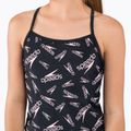 Strój pływacki dwuczęściowy dziecięcy Speedo Printed Tie-Back Tankini black/pink 7