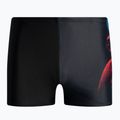 Bokserki pływackie dziecięce Speedo Placement Digital Aquashort black/red