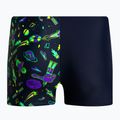 Bokserki pływackie dziecięce Speedo Allover Leg Aquashort navy/green 2