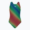 Strój pływacki jednoczęściowy dziecięcy Speedo Digital Allover Leaderback black/yellow