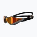 Okulary do pływania Speedo Fastskin Pure Focus Mirror black/cool grey/fire gold 7