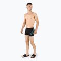 Bokserki pływackie męskie Speedo Boom Logo Placement Aquashort black/blue 2