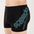 Bokserki pływackie męskie Speedo Boom Logo Placement black/blue 4