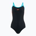 Strój pływacki jednoczęściowy damski Speedo Dive Thinstrap Muscleback black / volcanic orange