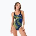 Strój pływacki jednoczęściowy damski Speedo Placement Powerback black/blue