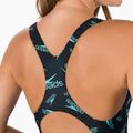 Strój pływacki jednoczęściowy damski Speedo Boom Logo Allover Medalist black/blue 4