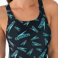 Strój pływacki jednoczęściowy damski Speedo Boom Logo Allover Medalist black/blue 5