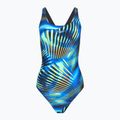 Strój pływacki jednoczęściowy damski Speedo Printed Medalist black/blue