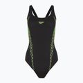 Strój pływacki jednoczęściowy damski Speedo Panel Muscleback black/green