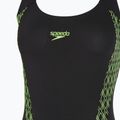 Strój pływacki jednoczęściowy damski Speedo Panel Muscleback black/green 3