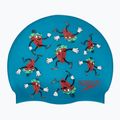 Czepek pływacki dziecięcy Speedo Slogan Print nordic teal/water melon/fake green