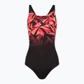 Strój pływacki jednoczęściowy damski Speedo Hyperboom Placement Muscleback hyper black/lava red