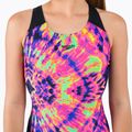 Strój pływacki jednoczęściowy dziecięcy Speedo Digital Placement Splashback tie dye black/pink 4