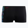 Bokserki pływackie dziecięce Speedo Digital Panel Aquashort scatter black/lava red 2