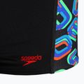 Bokserki pływackie dziecięce Speedo Digital Panel Aquashort scatter black/lava red 3