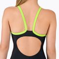 Strój pływacki jednoczęściowy dziecięcy Speedo Placement Thinstrap Muscleback black/atomic lime 5