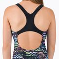 Strój pływacki jednoczęściowy dziecięcy Speedo Allover Medalist wave black/lapis/neon fire 5