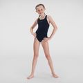 Strój pływacki jednoczęściowy dziecięcy Speedo Endurance+ Medalist true navy 4