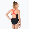 Strój pływacki jednoczęściowy dziecięcy Speedo Medley Logo Medalist black/siren red 6