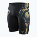Jammery pływackie męskie Speedo Allover Digital V-Cut Jammer blk/atomlime/salso/lt adriatic
